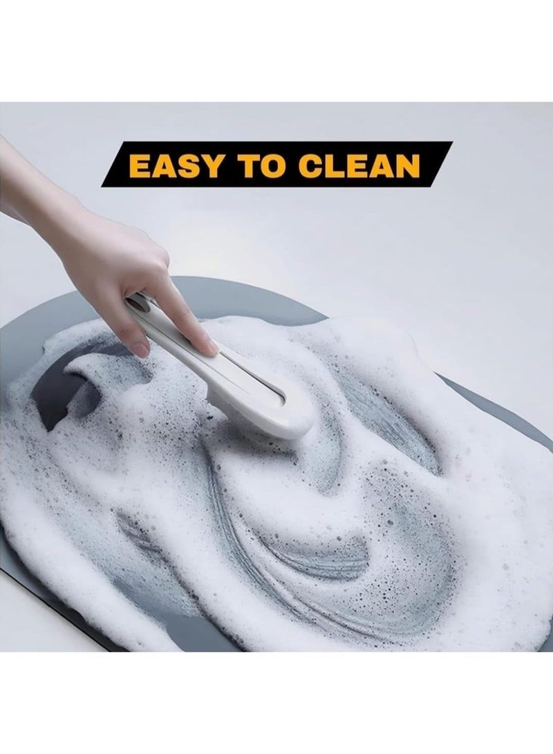 Luxury non-slip bathroom mat, multi-layered with superior water absorption and a rubberized surface. Bathroom mat suitable for bathroom and kitchen floors. Comes in (multiple colors randomly). - Image 4